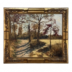 Framed Oil Painting on Canvas by P. Colson
