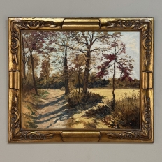 Framed Oil Painting on Canvas by P. Colson