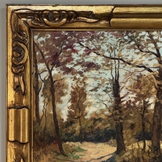 Framed Oil Painting on Canvas by P. Colson