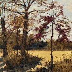 Framed Oil Painting on Canvas by P. Colson