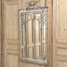 Antique Italian Neoclassical Carved Wood Mirror with Distressed Painted Finish
