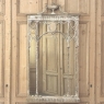 Antique Italian Neoclassical Carved Wood Mirror with Distressed Painted Finish