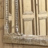 Antique Italian Neoclassical Carved Wood Mirror with Distressed Painted Finish
