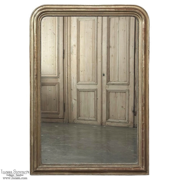 19th Century French Louis Philippe Period Giltwood Mirror