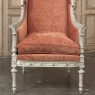 Pair 19th Century French Louis XVI Painted Bergeres ~ Armchairs