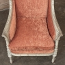 Pair 19th Century French Louis XVI Painted Bergeres ~ Armchairs