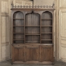 19th Century Grand French Gothic Open Bookcase ~ Bibliotheque