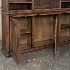 19th Century Grand French Gothic Open Bookcase ~ Bibliotheque