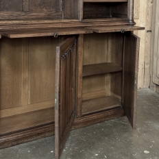 19th Century Grand French Gothic Open Bookcase ~ Bibliotheque