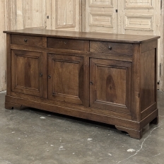 19th Century French Louis Philippe Period Walnut Buffet ~ Enfilade ~ Credenza