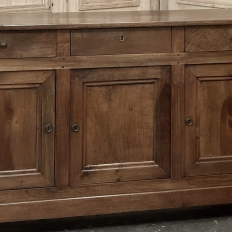 19th Century French Louis Philippe Period Walnut Buffet ~ Enfilade ~ Credenza