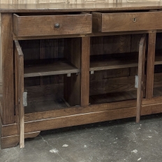 19th Century French Louis Philippe Period Walnut Buffet ~ Enfilade ~ Credenza