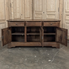 19th Century French Louis Philippe Period Walnut Buffet ~ Enfilade ~ Credenza