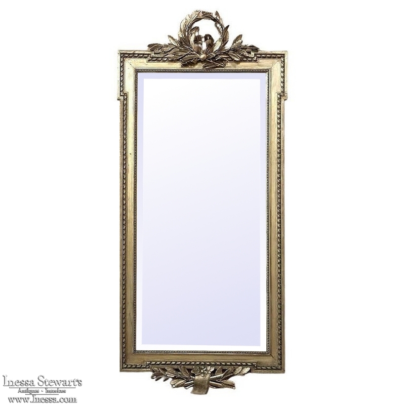 19th Century French Louis XVI Giltwood Mirror