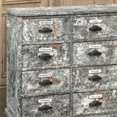 Antique Apothecary Cabinet ~ Credenza in Distressed Painted Pine