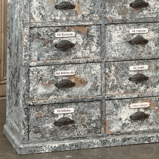 Antique Apothecary Cabinet ~ Credenza in Distressed Painted Pine