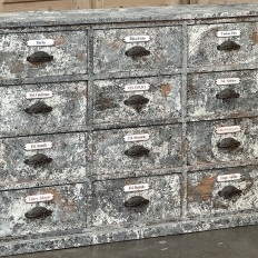 Antique Apothecary Cabinet ~ Credenza in Distressed Painted Pine