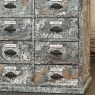 Antique Apothecary Cabinet ~ Credenza in Distressed Painted Pine