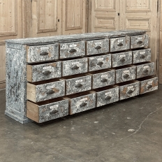 Antique Apothecary Cabinet ~ Credenza in Distressed Painted Pine