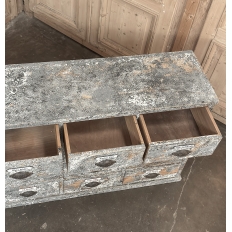 Antique Apothecary Cabinet ~ Credenza in Distressed Painted Pine