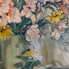 Antique Framed Oil Painting on Canvas by Euphrasia Loutchinsky (1887-1974)