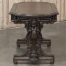 19th Century French Renaissance Sculptural Leather Top Writing Table ~ Desk