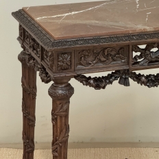 18th Century French Louis XVI Period Marble Top End Table