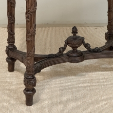 18th Century French Louis XVI Period Marble Top End Table