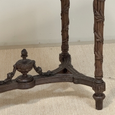 18th Century French Louis XVI Period Marble Top End Table