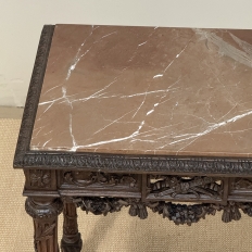 18th Century French Louis XVI Period Marble Top End Table