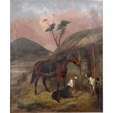 Framed Oil Painting on Canvas by Colin Graeme (1858-1910) dated 1902