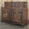 19th Century Country French Walnut Buffet a Glissant
