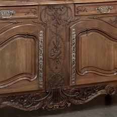 19th Century Country French Walnut Buffet a Glissant