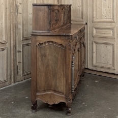 19th Century Country French Walnut Buffet a Glissant