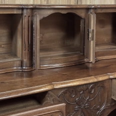 19th Century Country French Walnut Buffet a Glissant
