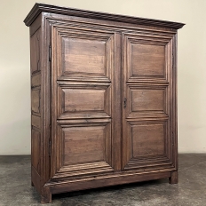 18th Century Rustic Country French Oak Armoire