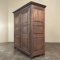 18th Century Rustic Country French Oak Armoire