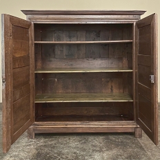 18th Century Rustic Country French Oak Armoire