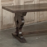 Antique Rustic Italian Style Trestle Farm Table