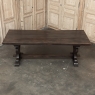 Antique Rustic Italian Style Trestle Farm Table