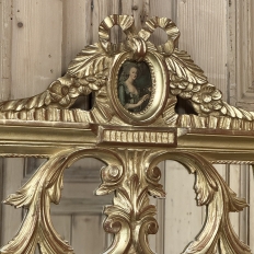 19th Century French Louis XVI Neoclassical Giltwood Mantel Mirror