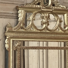19th Century French Louis XVI Neoclassical Giltwood Mantel Mirror