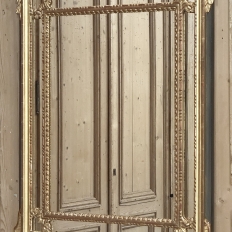 19th Century French Louis XVI Neoclassical Giltwood Mantel Mirror
