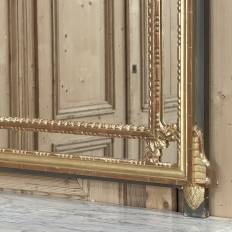 19th Century French Louis XVI Neoclassical Giltwood Mantel Mirror