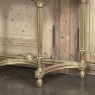 19th Century French Louis XVI Giltwood Carrara Marble Top Demilune Console