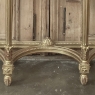 19th Century French Louis XVI Giltwood Carrara Marble Top Demilune Console