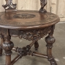 19th Century Italian Renaissance Revival Walnut Swiveling Desk Chair