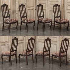Set of 10 Antique Liegoise Dining Chairs includes 2 Armchairs