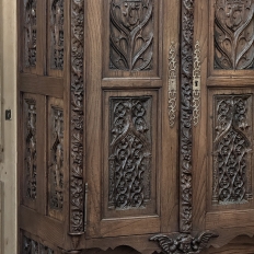19th Century French Gothic Bonnetiere ~ Wardrobe ~ Cabinet