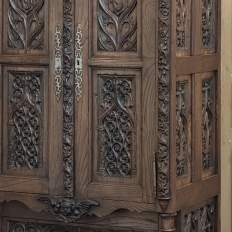 19th Century French Gothic Bonnetiere ~ Wardrobe ~ Cabinet